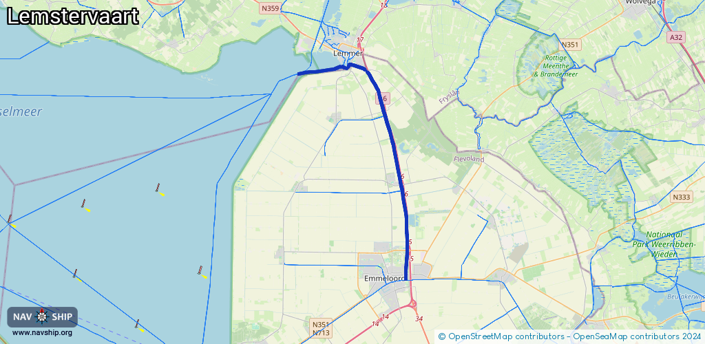 Routenverlauf Lemstervaart