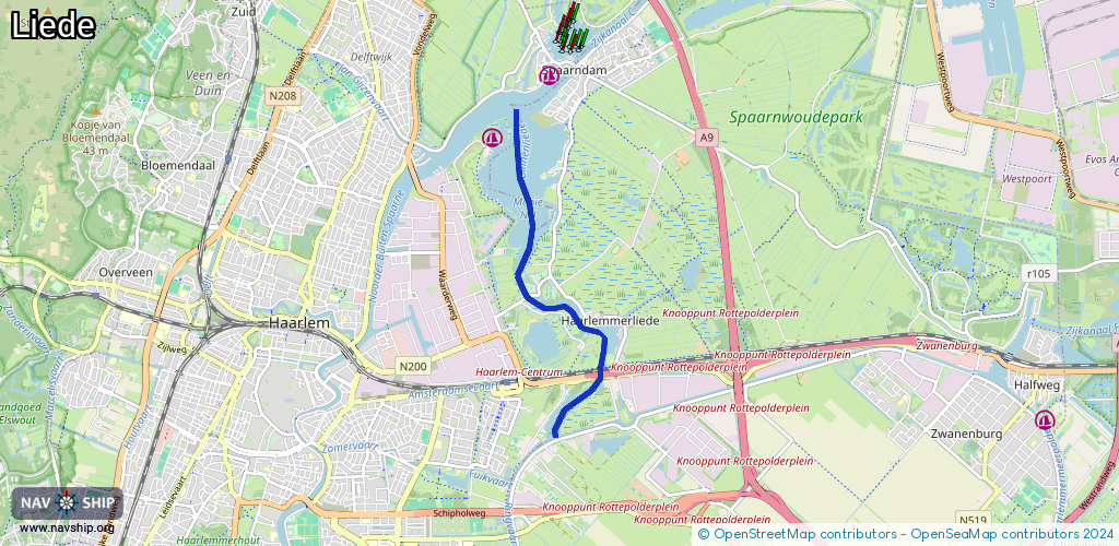 Routenverlauf Liede