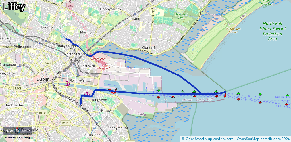 Routenverlauf Liffey