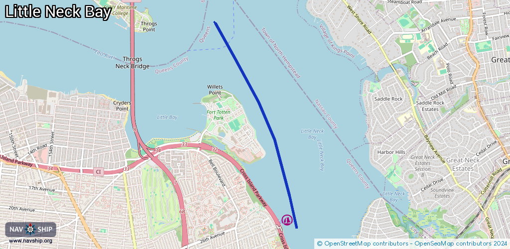 Routenverlauf Little Neck Bay
