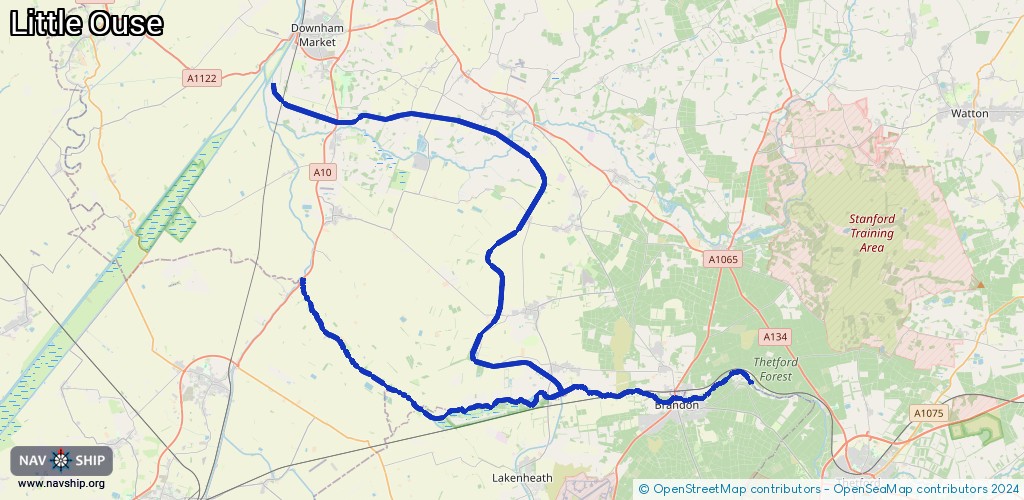 Routenverlauf Little Ouse