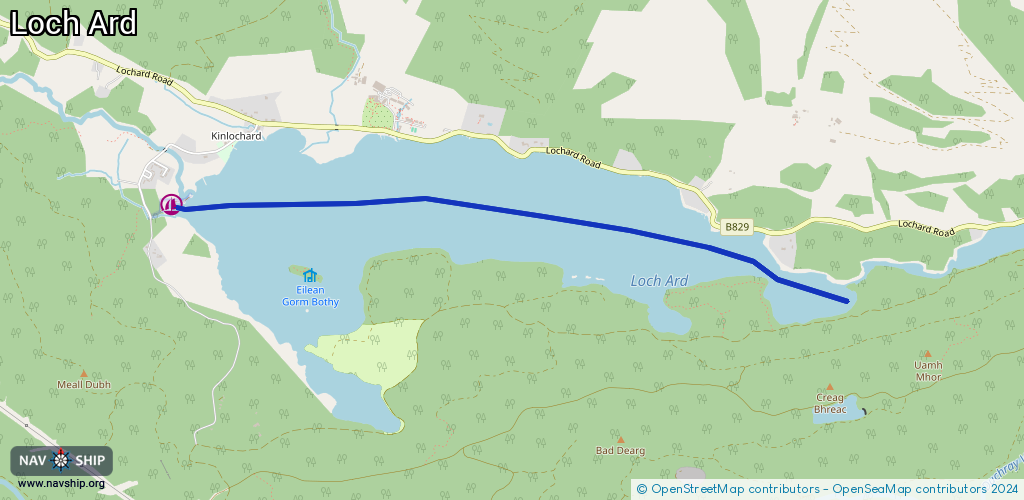 Route Loch Ard