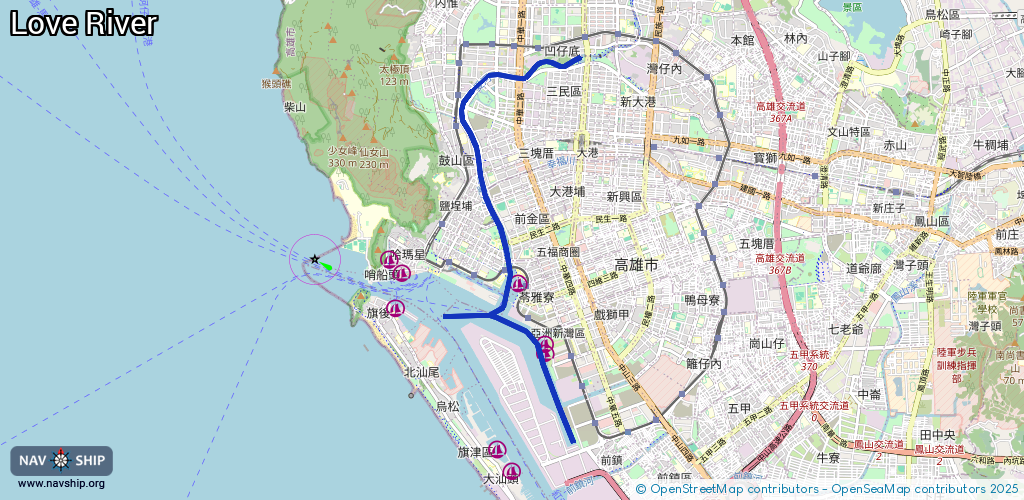 Routenverlauf Love River