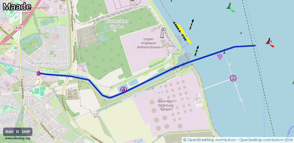 Routenverlauf Maade