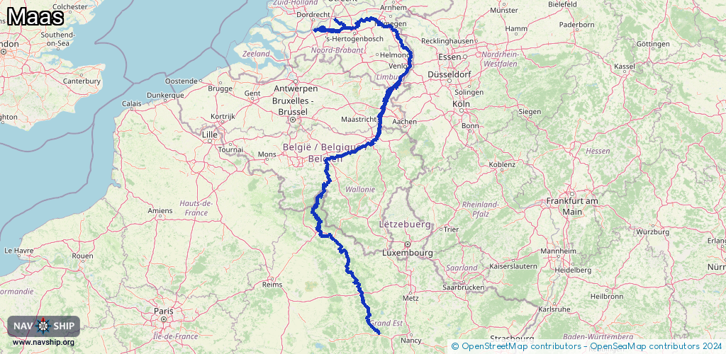 Routenverlauf Maas