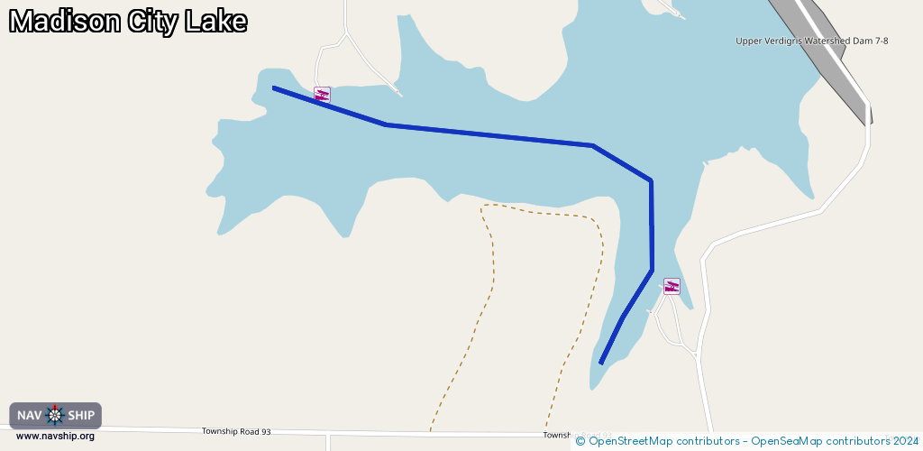 Routenverlauf Madison City Lake