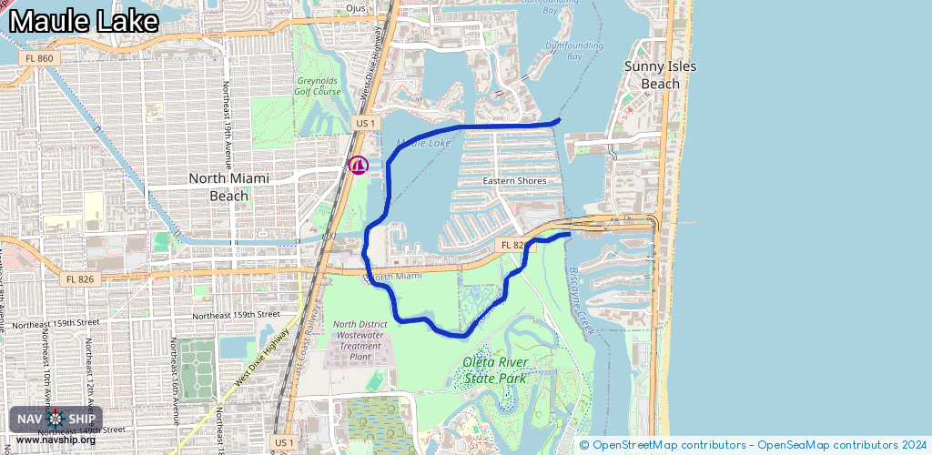 Route Maule Lake