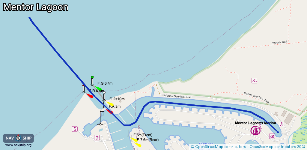 Routenverlauf Mentor Lagoon