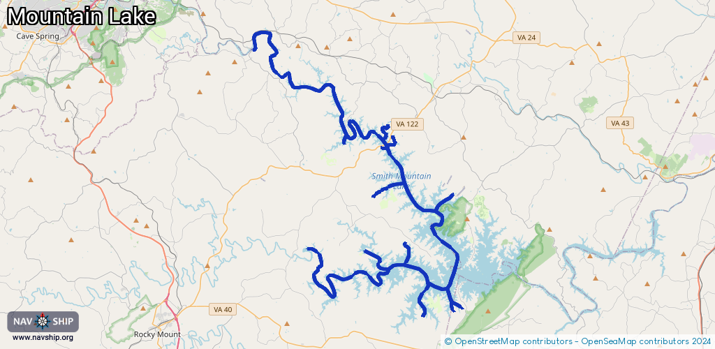 Route Mountain Lake