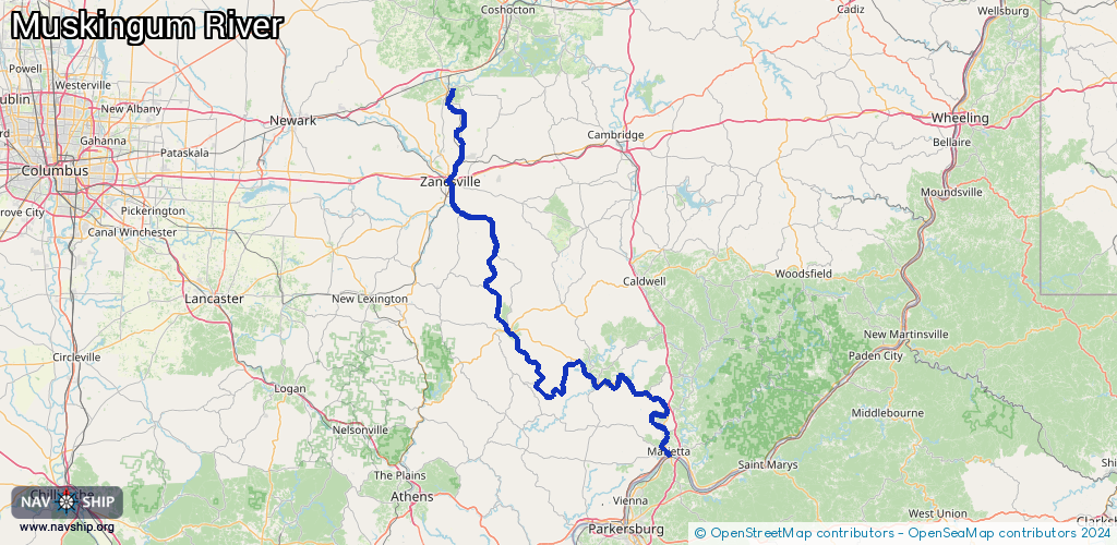 Route Muskingum River