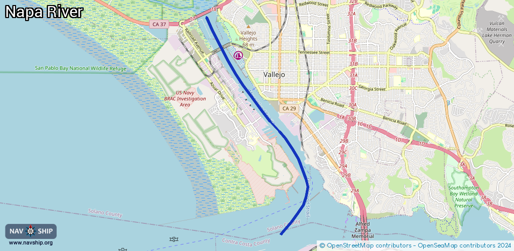 Route Napa River