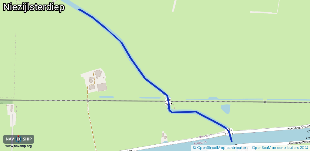 Routenverlauf Niezijlsterdiep
