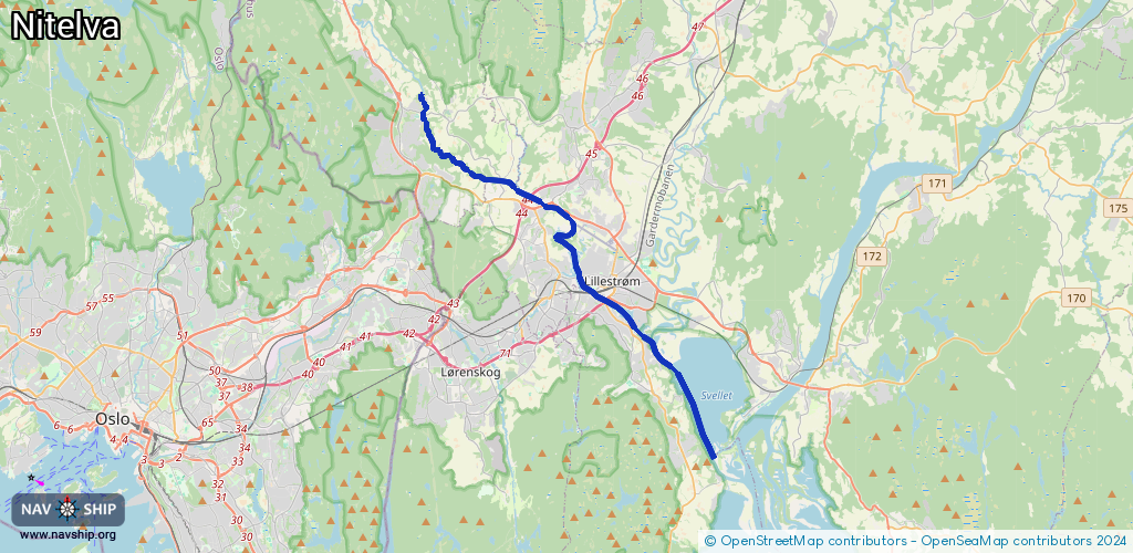 Routenverlauf Nitelva
