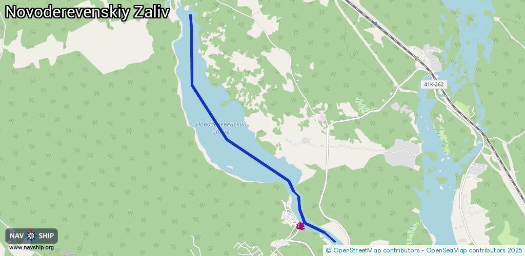 Routenverlauf Novoderevenskiy Zaliv