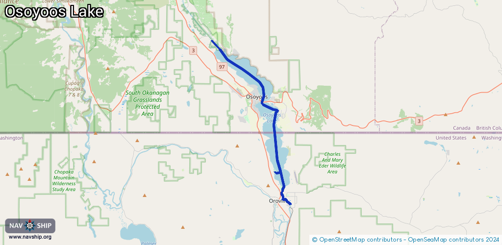 Route Osoyoos Lake