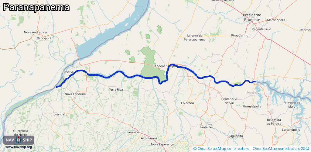Routenverlauf Paranapanema