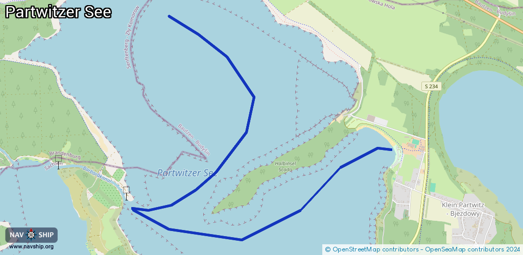 Route Partwitzer See