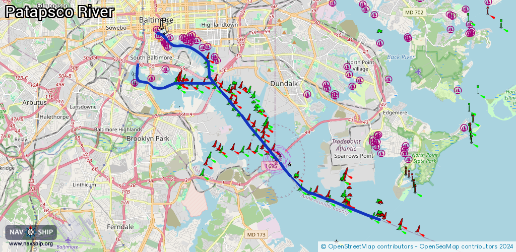 Route Patapsco River