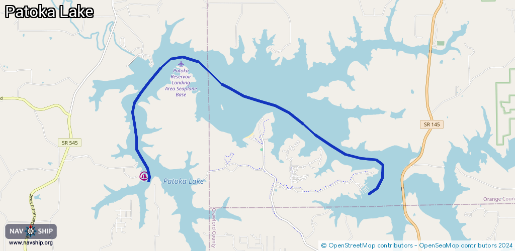 Routenverlauf Patoka Lake