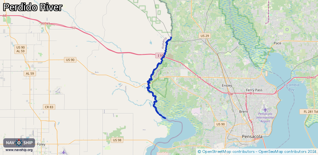 Route Perdido River