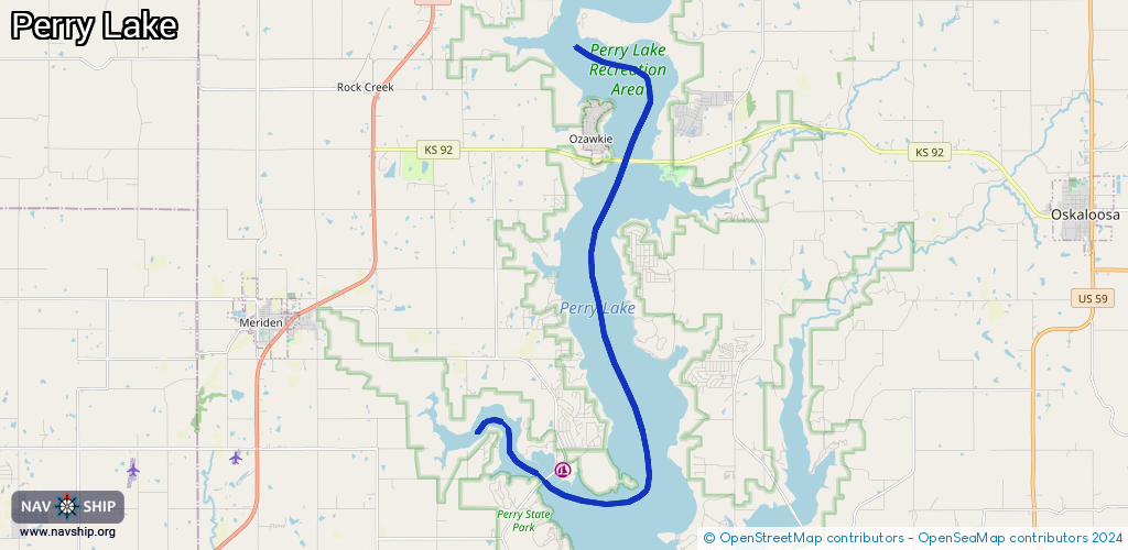 Route Perry Lake
