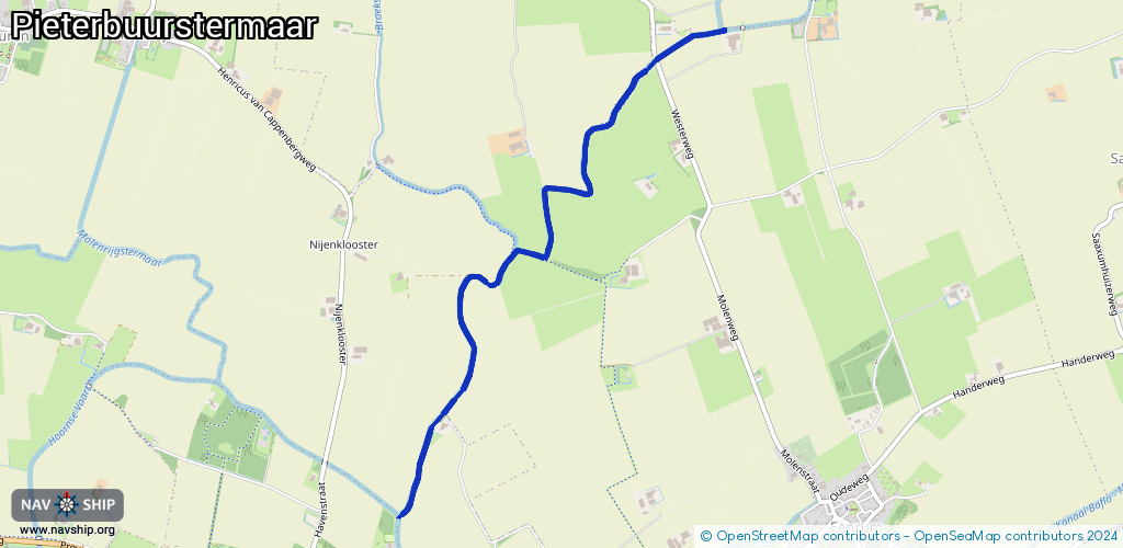 Route Pieterbuurstermaar
