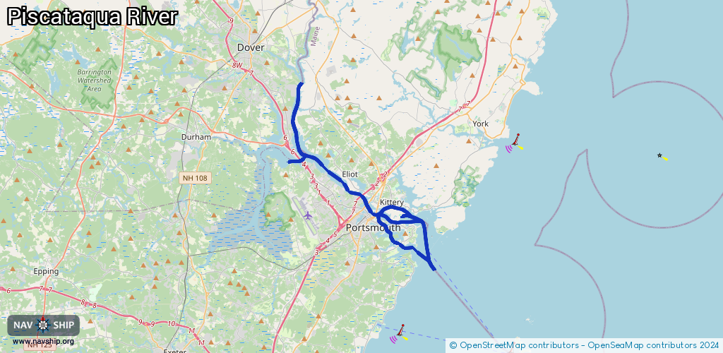 Routenverlauf Piscataqua River