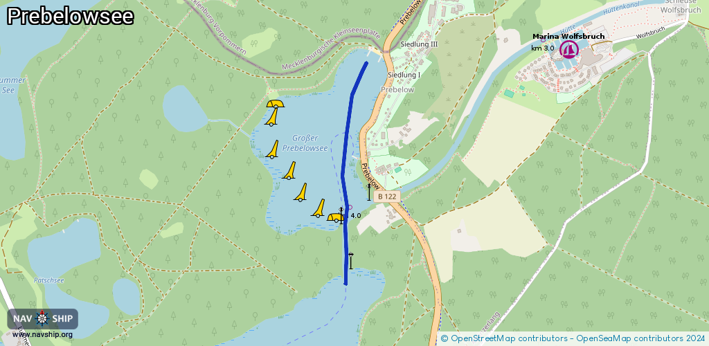 Route Prebelowsee