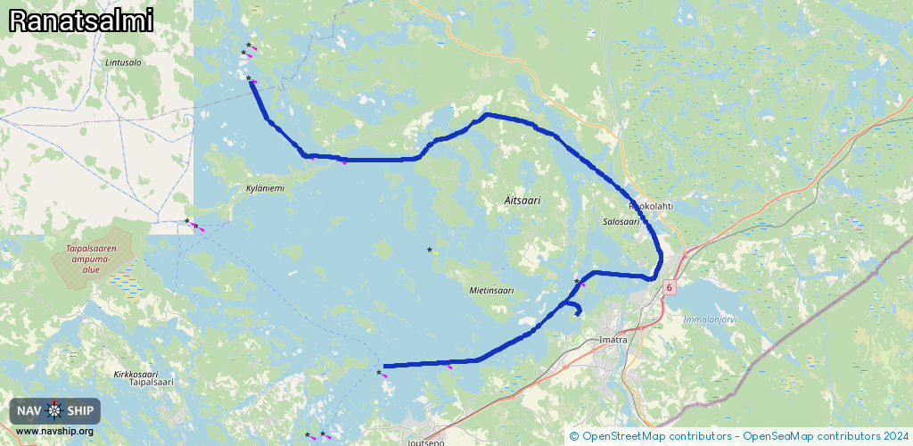 Routenverlauf Ranatsalmi