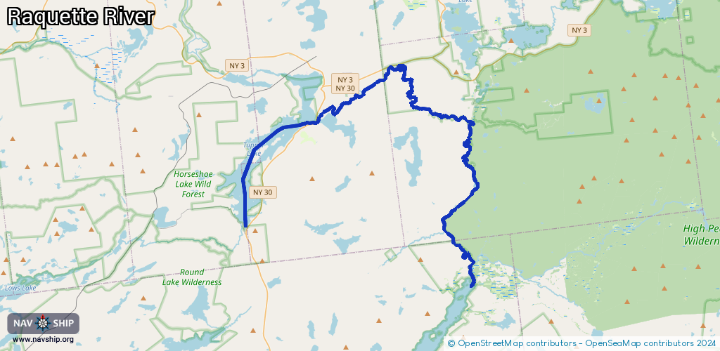 Route Raquette River