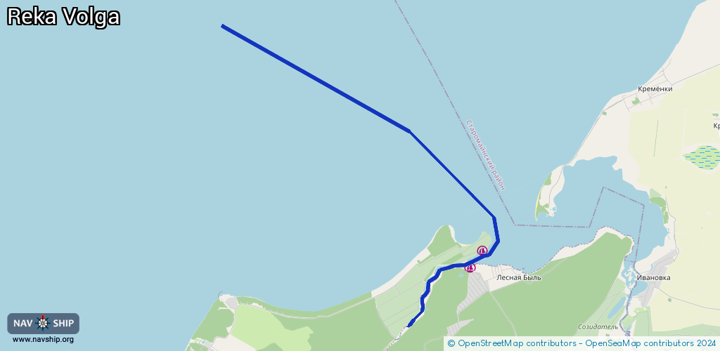 Routenverlauf Reka Volga