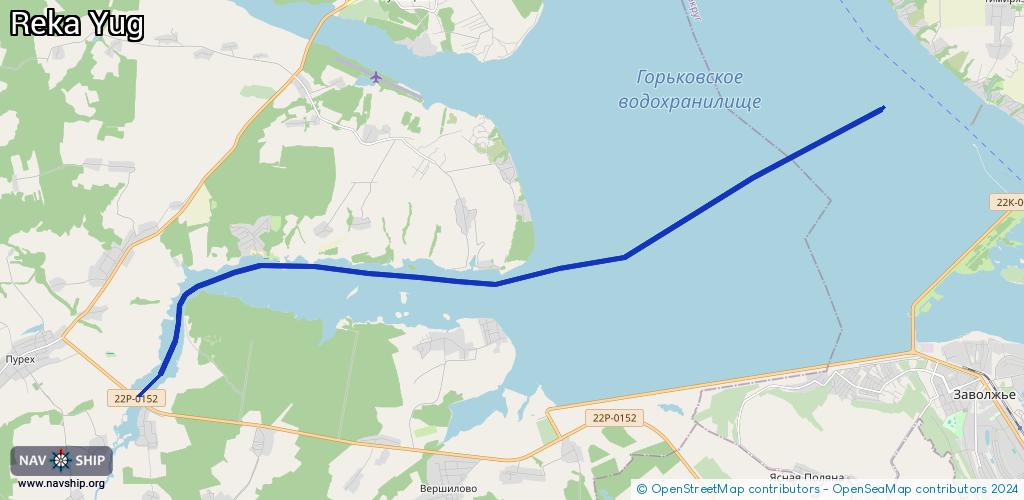 Route Reka Yug