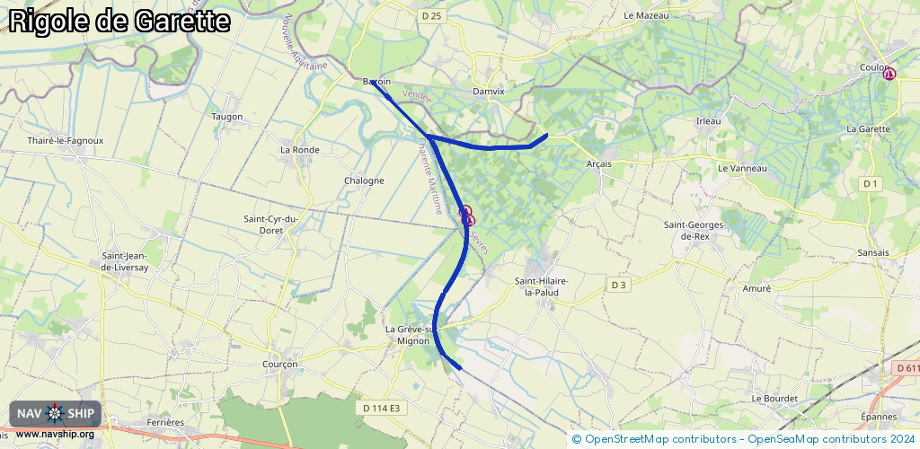 Routenverlauf Rigole de Garette