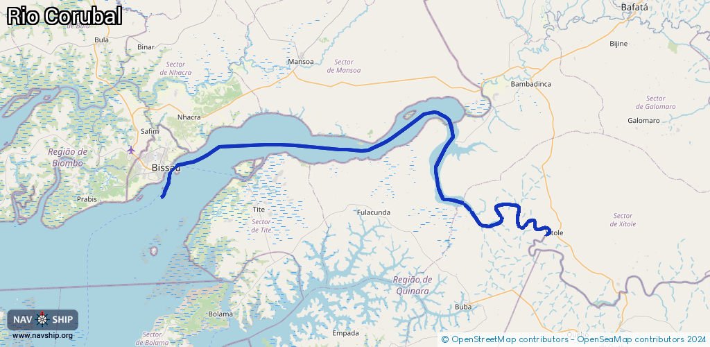 Route Rio Corubal