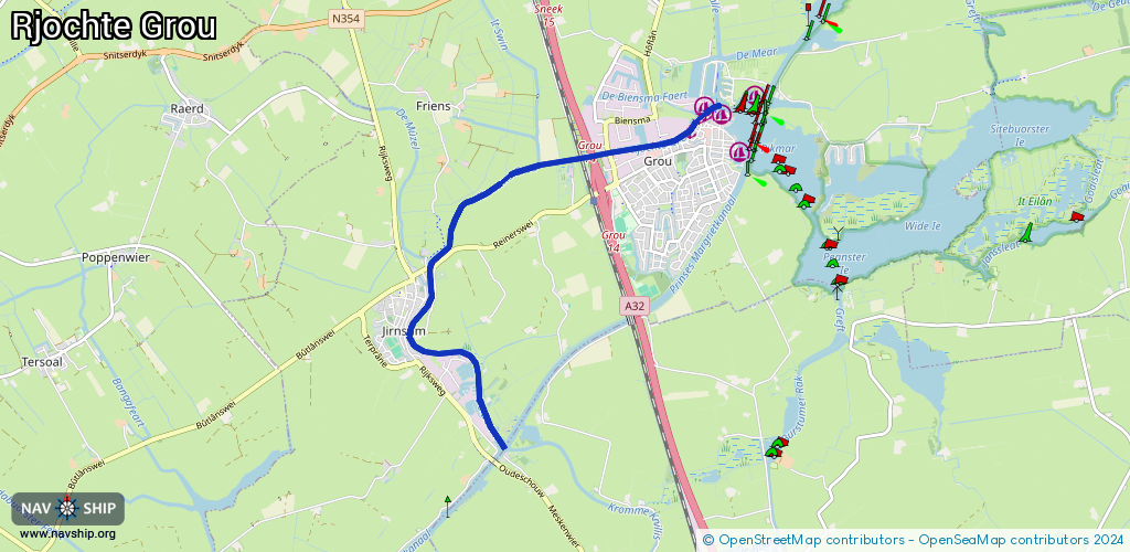 Route Rjochte Grou