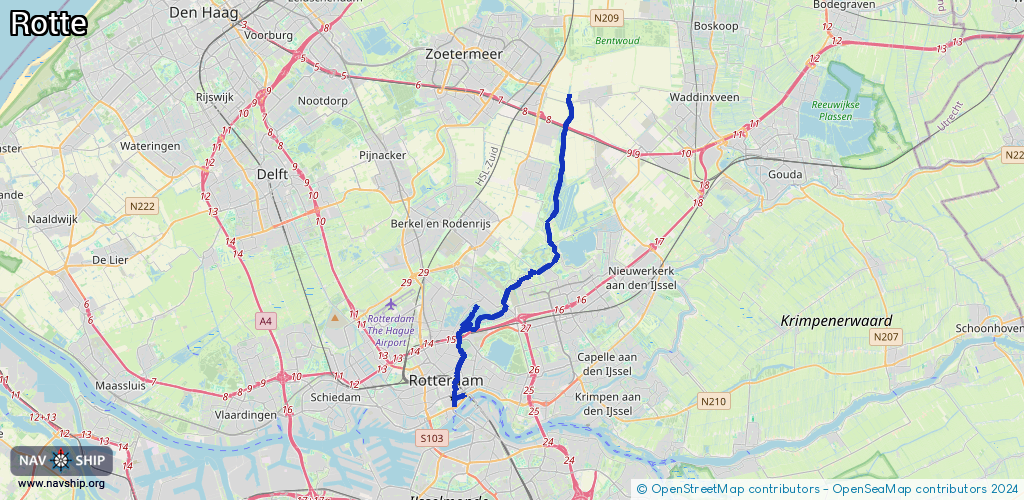Routenverlauf Rotte