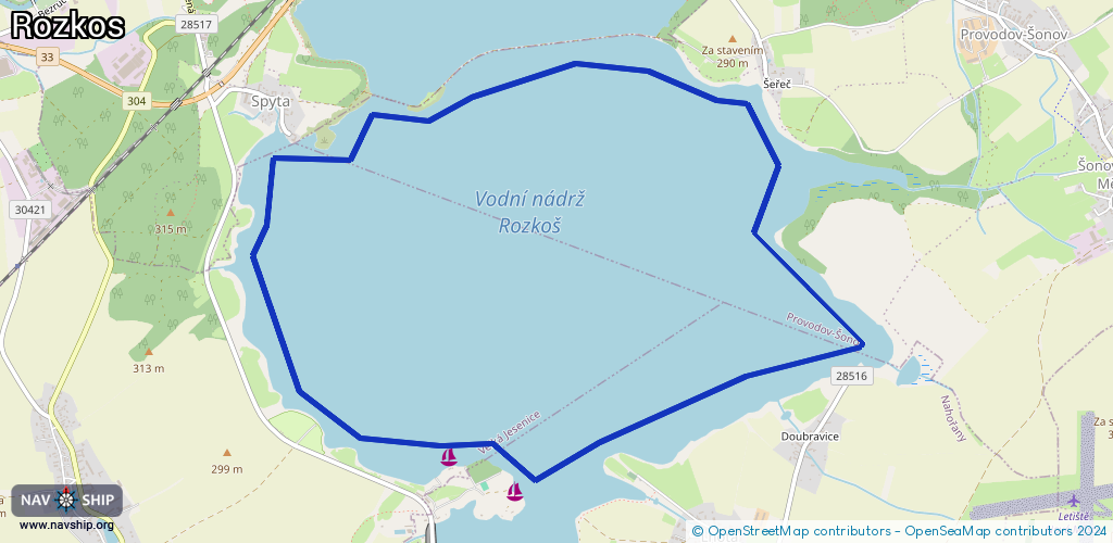 Routenverlauf Rozkos
