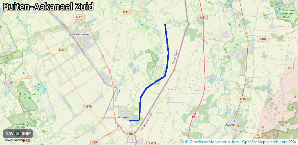 Route Ruiten-Aakanaal Zuid