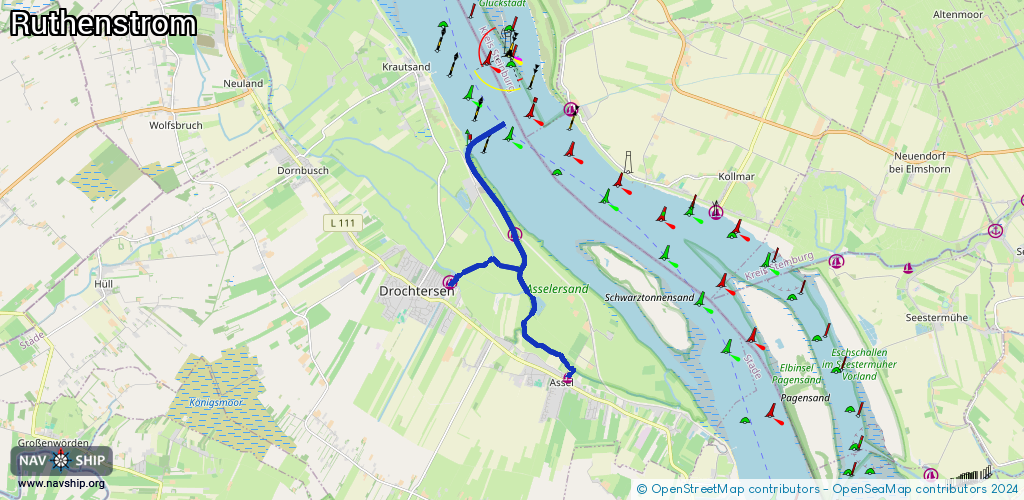 Routenverlauf Ruthenstrom