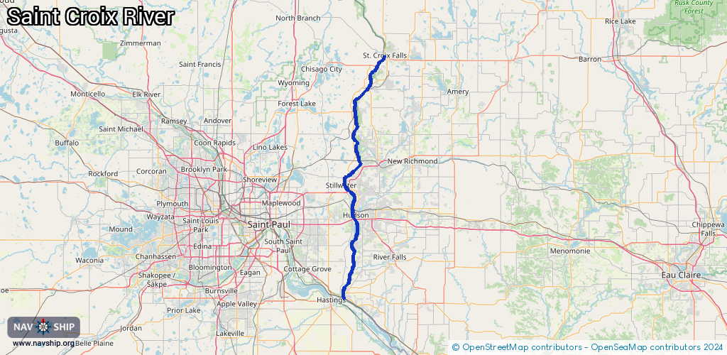 Route Saint Croix River