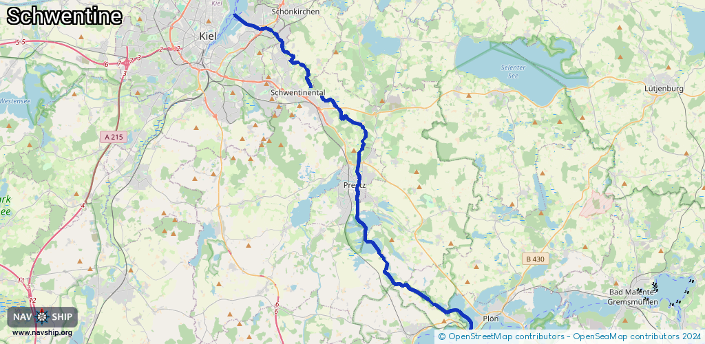 Routenverlauf Schwentine