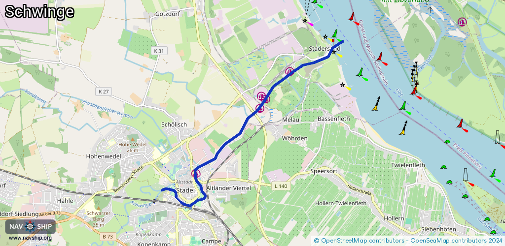 Routenverlauf Schwinge
