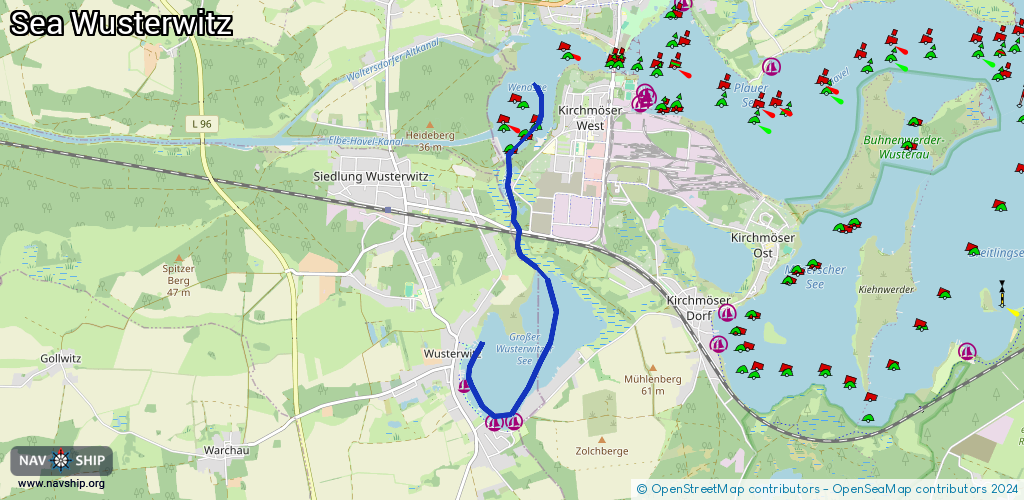 Routenverlauf Sea Wusterwitz