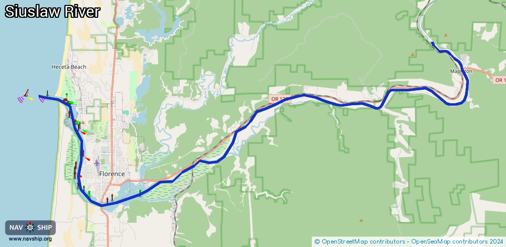 Route Siuslaw River