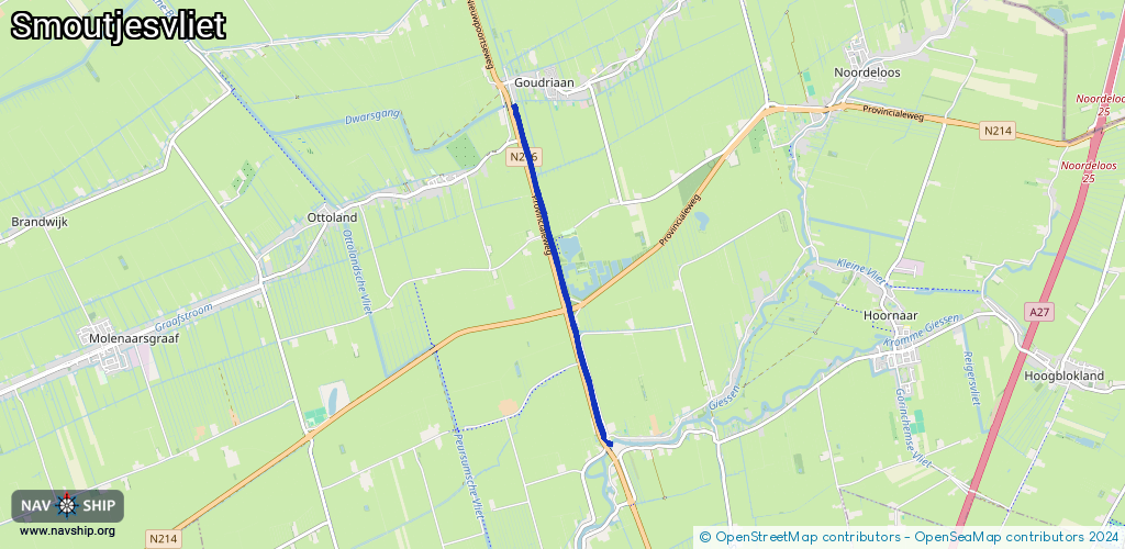 Routenverlauf Smoutjesvliet
