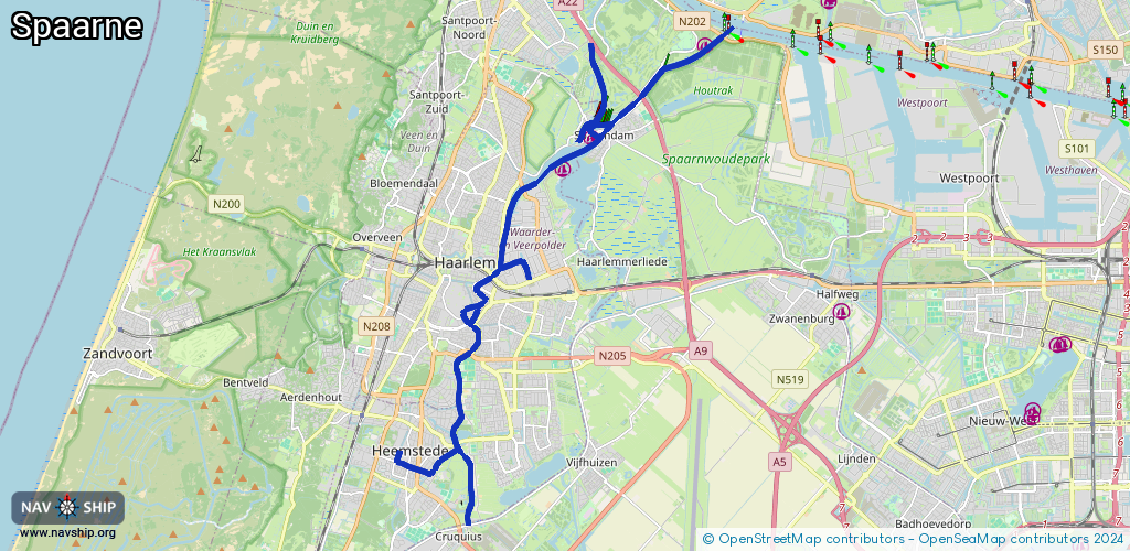 Route Spaarne