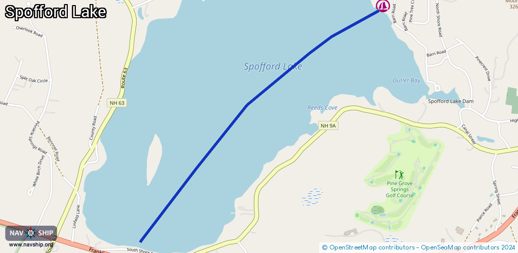Route Spofford Lake