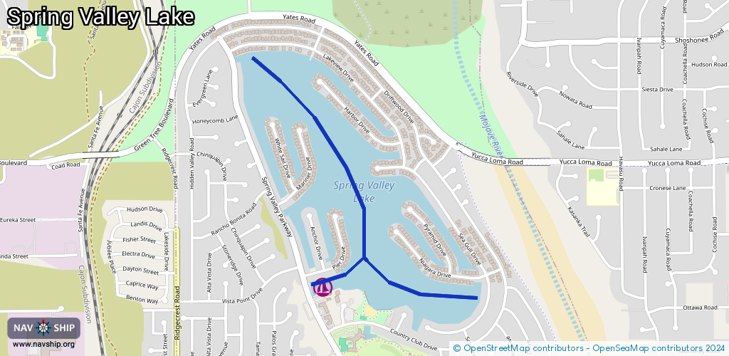 Routenverlauf Spring Valley Lake
