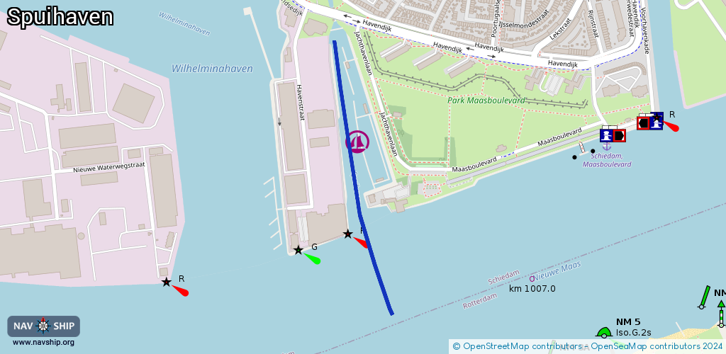 Route Spuihaven
