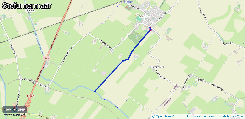 Routenverlauf Stefumermaar